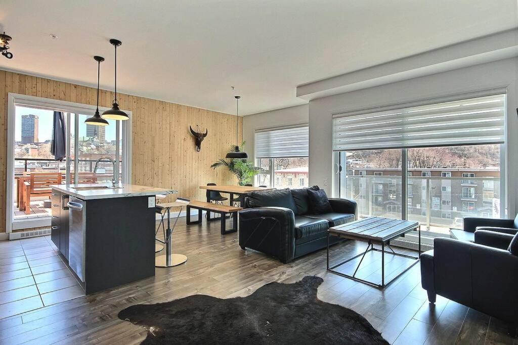 K-417 / Parking & Gym - Private Balconies Apartment Quebec City Luaran gambar